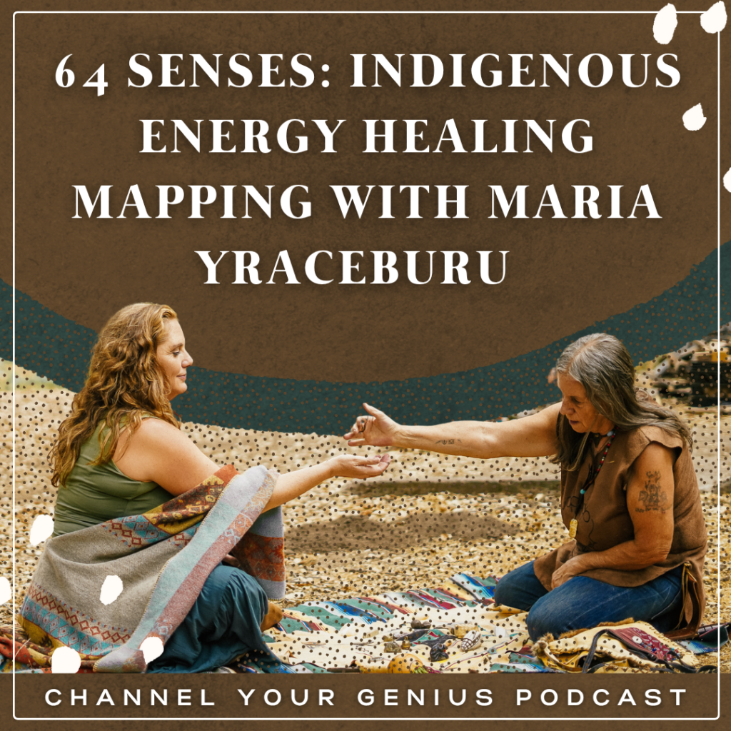 Mellissa Seaman and Maria Yraceburu sitting together outdoors practicing Indigenous energy healing and discussing intuition, spiritual senses, and Earth connection.